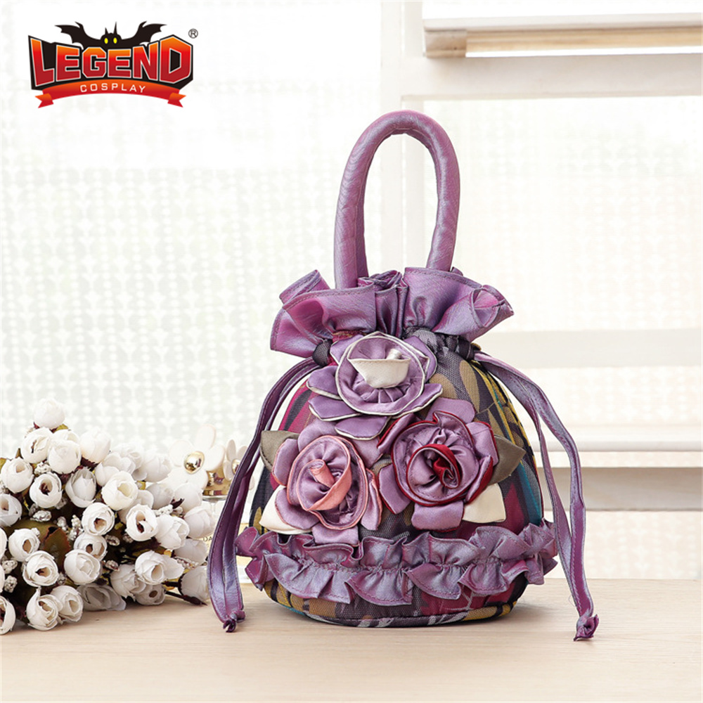 Women'S Victorian Era Accessories - حقيبة يد بدلو برباط للسيدات ،