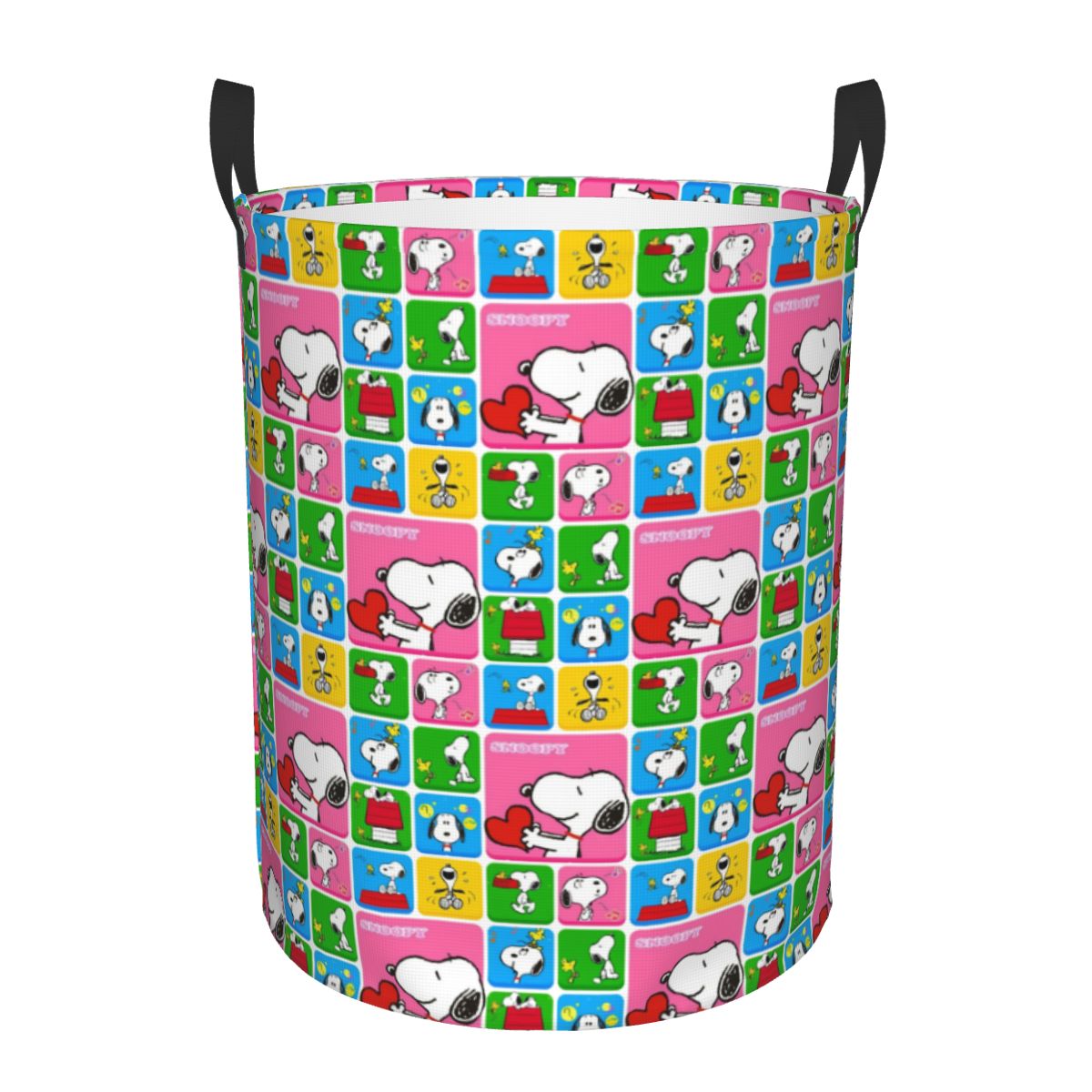 Women Accessories Hamper - سلة غسيل كبيرة بنمط مربعات، سلة