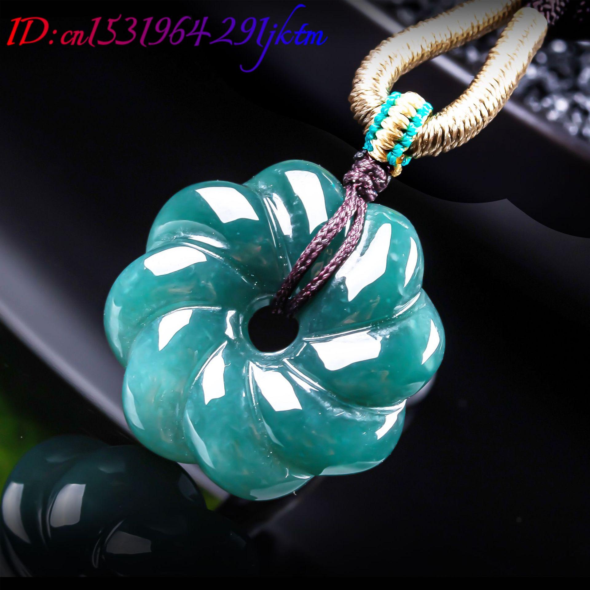 قلادة زهرة من اليشم البورمي ال - مراجعة Accessories Woman وسعره