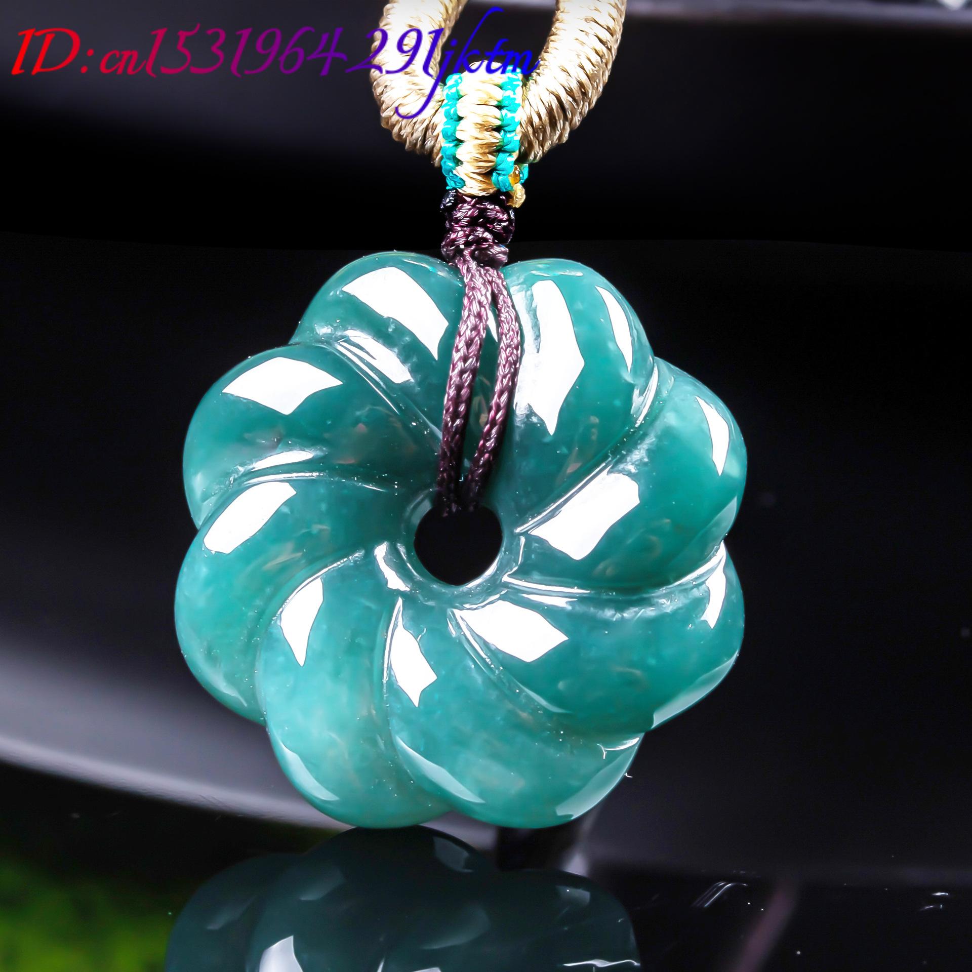 قلادة زهرة من اليشم البورمي ال - مراجعة Accessories Woman وسعره