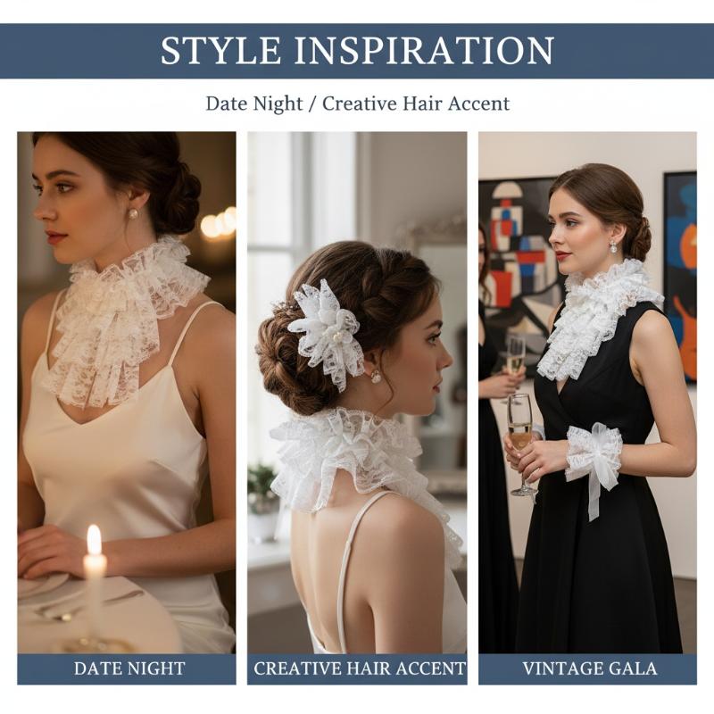 طقم زي تنكري أنيق بياقة جابو د - مراجعة Women'S Victorian Era Accessories وسعره