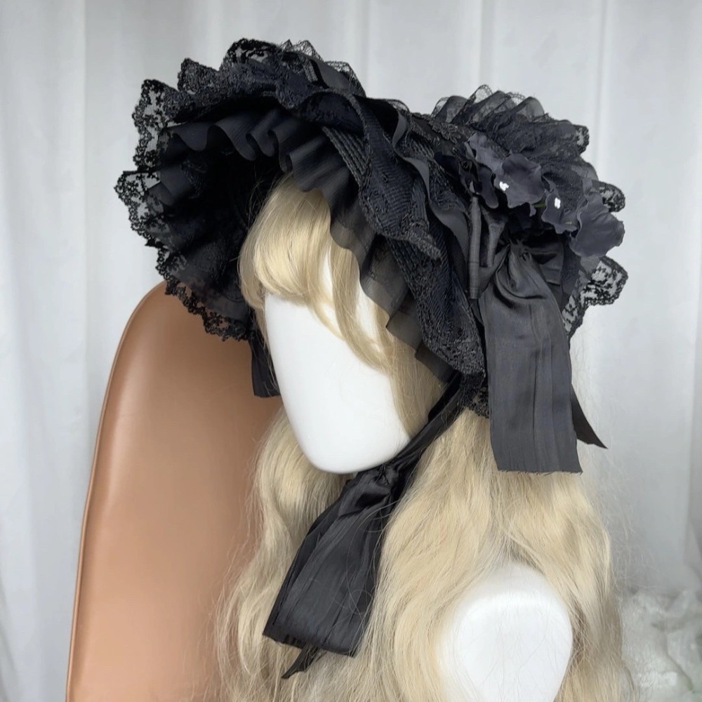 قبعة قش على طراز لوليتا القوطي - مراجعة Women'S Victorian Era Accessories وسعره