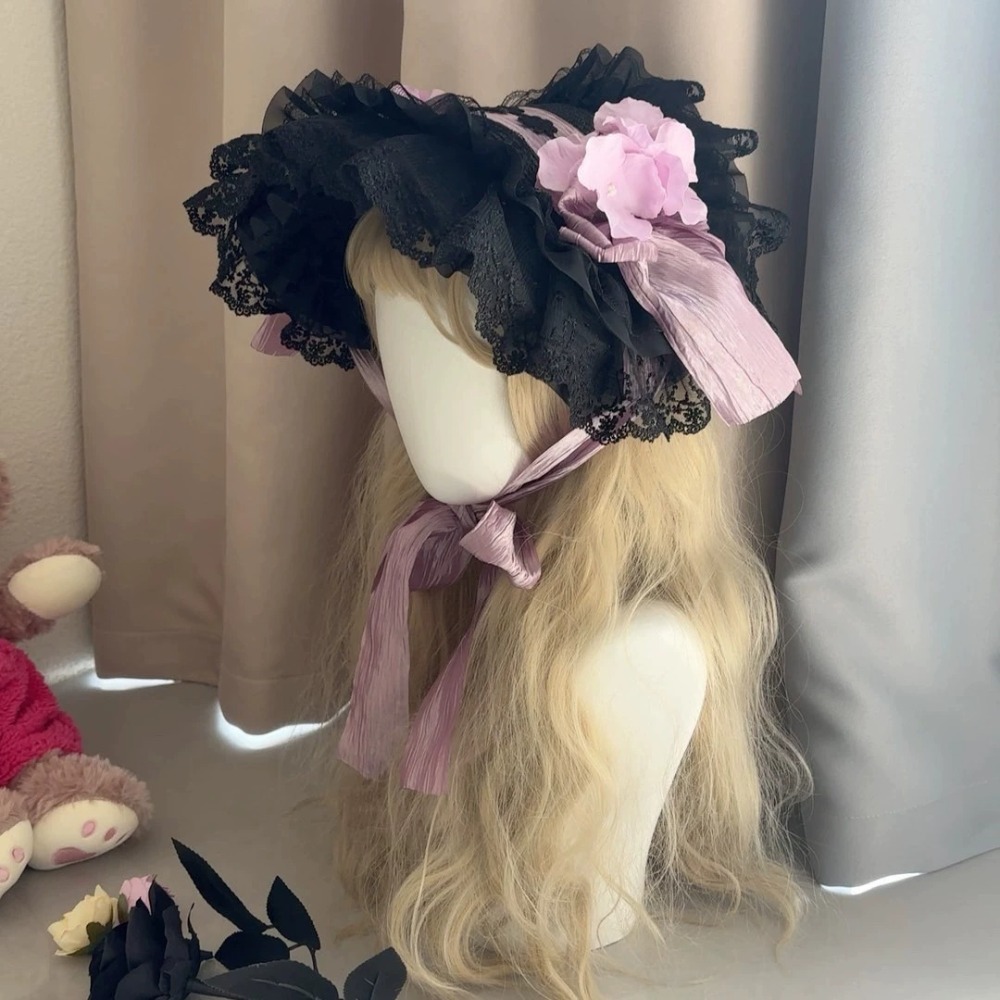 قبعة قش على طراز لوليتا القوطي - مراجعة Women'S Victorian Era Accessories وسعره