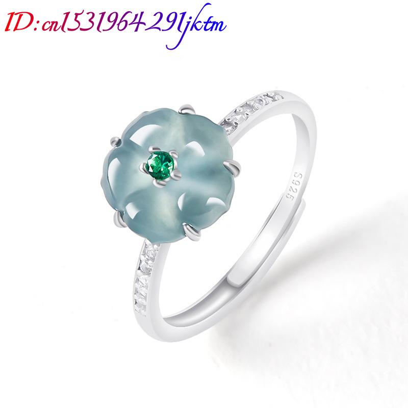خواتم زهرة اليشم البورمي الأزر - مراجعة Accessories Woman وسعره