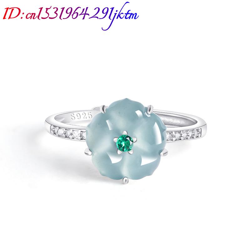 خواتم زهرة اليشم البورمي الأزر - مراجعة Accessories Woman وسعره