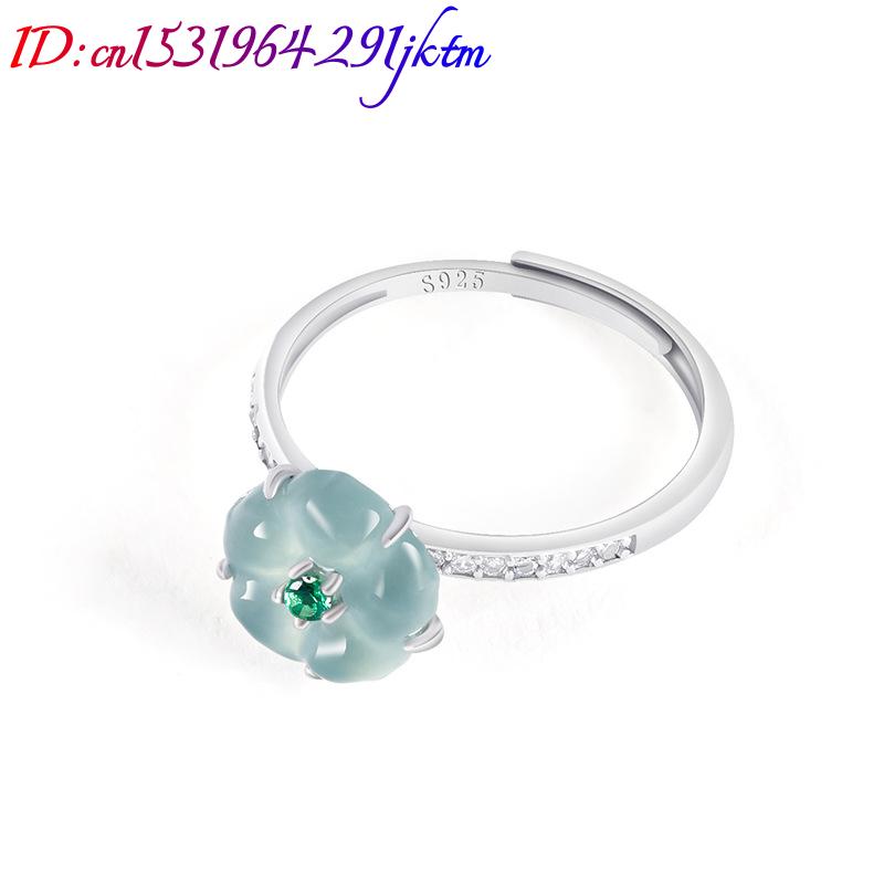 خواتم زهرة اليشم البورمي الأزر - مراجعة Accessories Woman وسعره