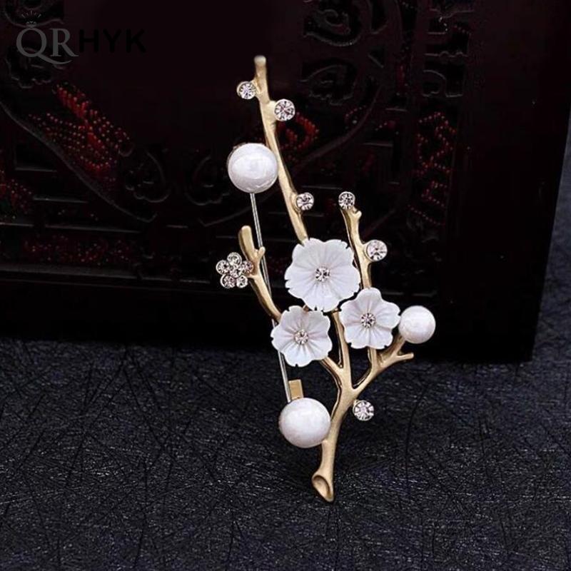 بروش زهر البرقوق اليدوية للنسا - مراجعة Women Accessories Bouquet وسعره