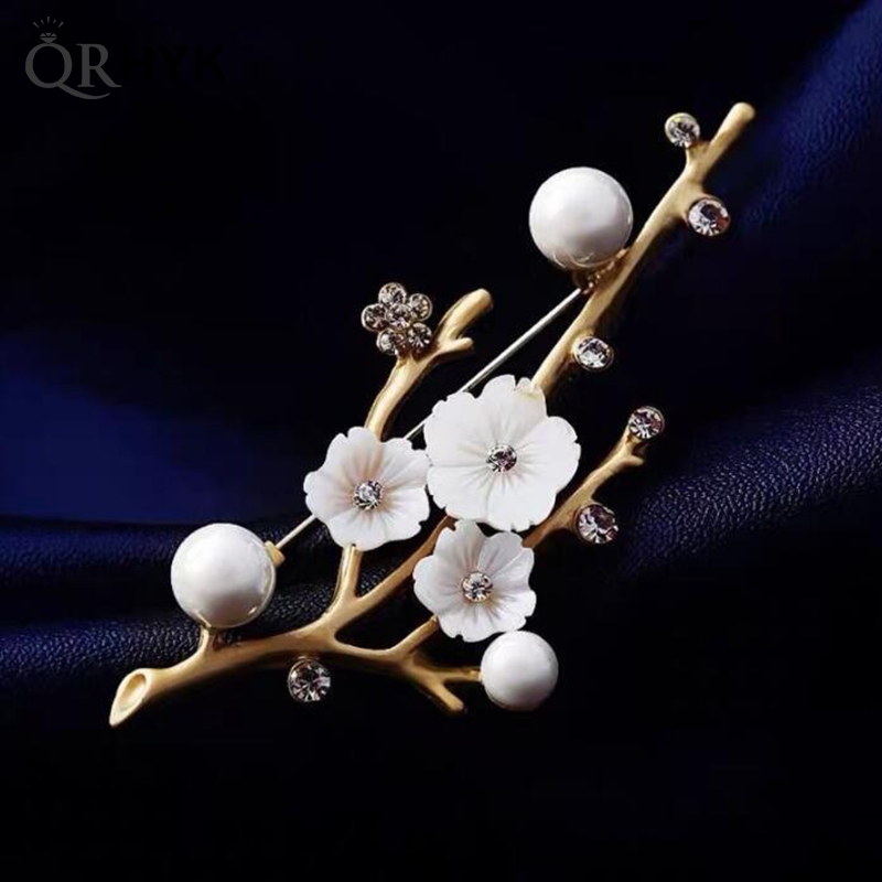 بروش زهر البرقوق اليدوية للنسا - مراجعة Women Accessories Bouquet وسعره