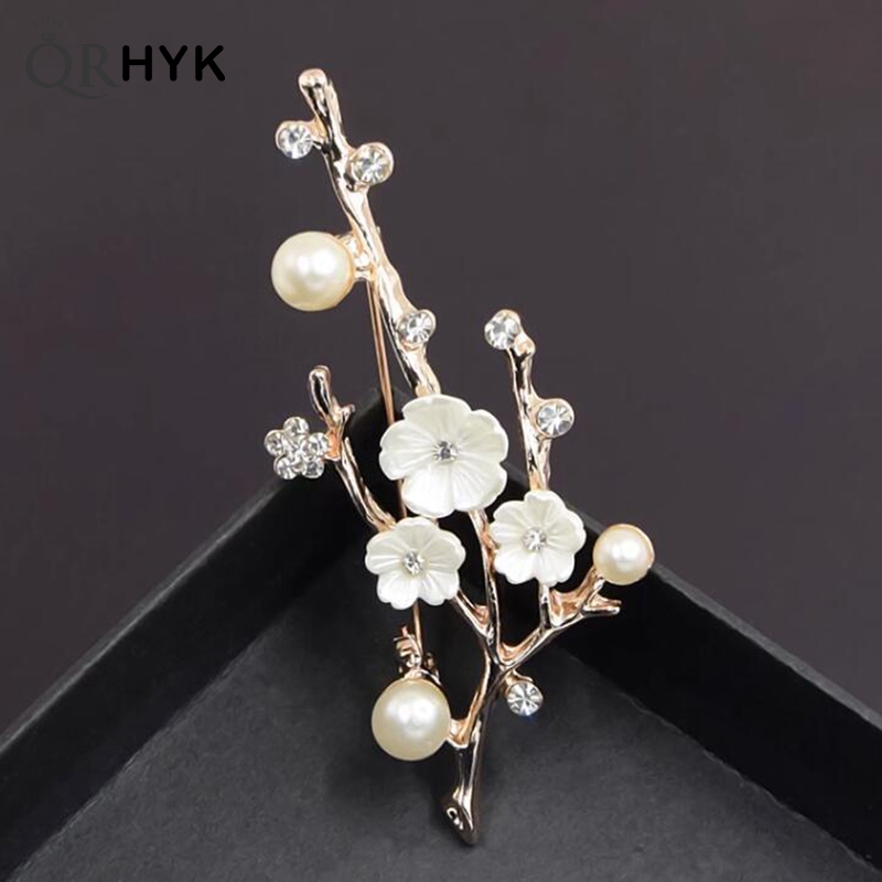 بروش زهر البرقوق اليدوية للنسا - مراجعة Women Accessories Bouquet وسعره