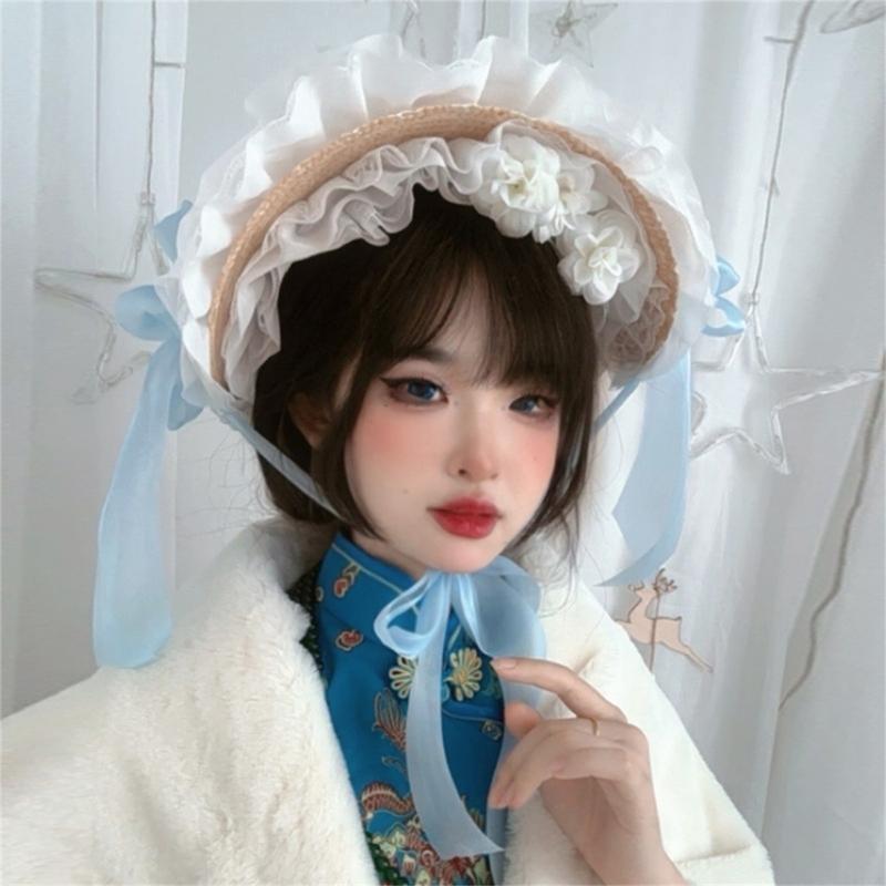 y3ne فيكتوري الدانتيل بونيت قب - مراجعة Women'S Victorian Era Accessories وسعره