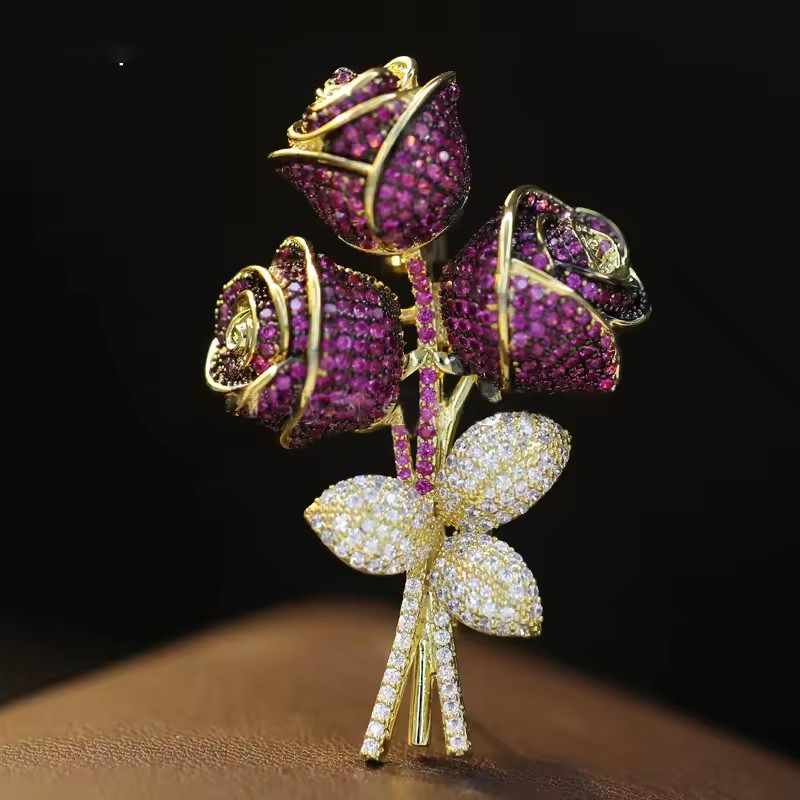 OKILY الفاخرة الاصطناعي الأحمر - مراجعة Women Accessories Bouquet وسعره