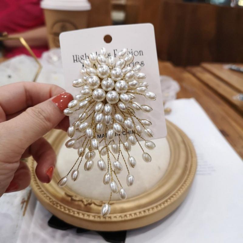 دبوس زهرة لؤلؤية أنيقة عتيقة ل - مراجعة Women Accessories Bouquet وسعره