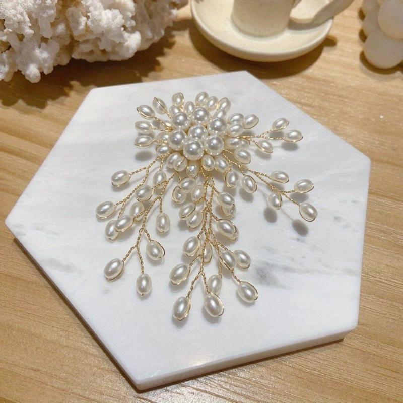 دبوس زهرة لؤلؤية أنيقة عتيقة ل - مراجعة Women Accessories Bouquet وسعره