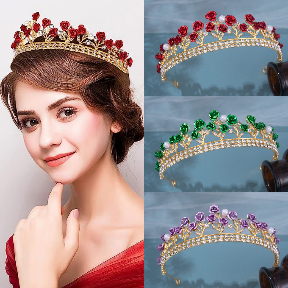 تاج زفاف من السيراميك على الطر - مراجعة Women'S Vintage Accessories وسعره