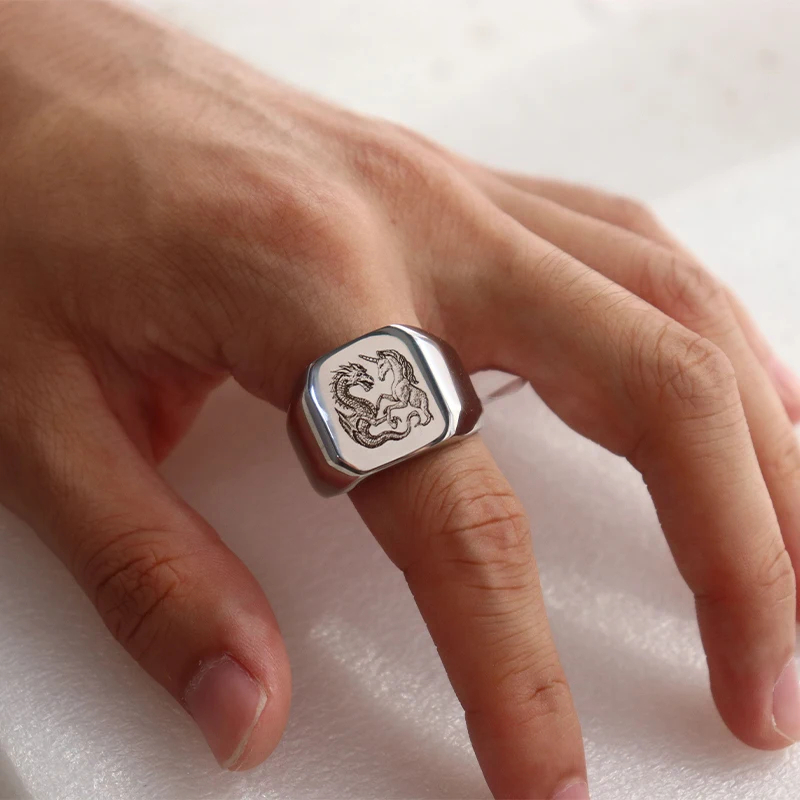 مجوهرات من صلب لا يصدأ خواتم a - مراجعة Women Accessories Logo وسعره